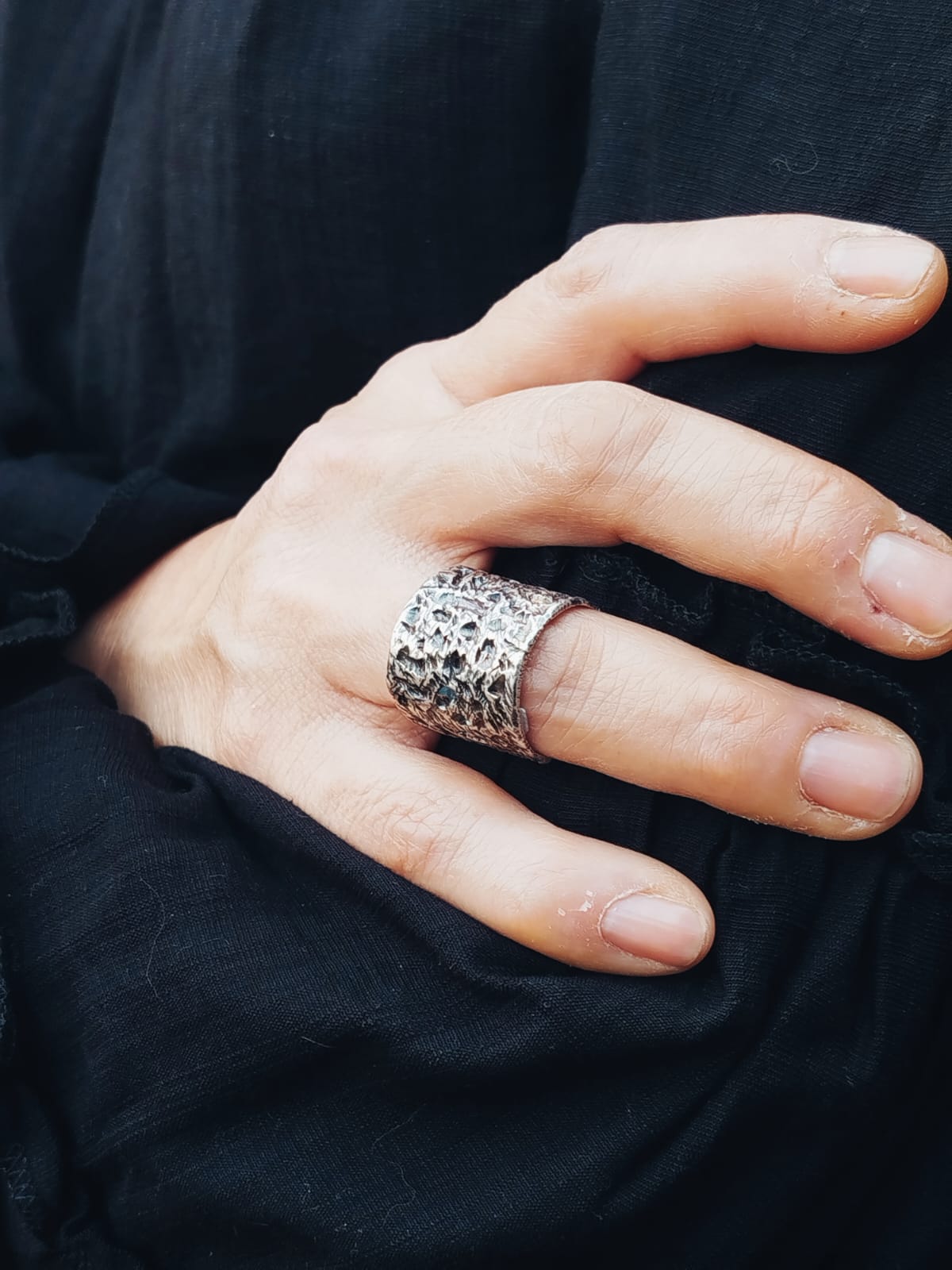 Anillo ajustable de plata 950 - Imagen 3