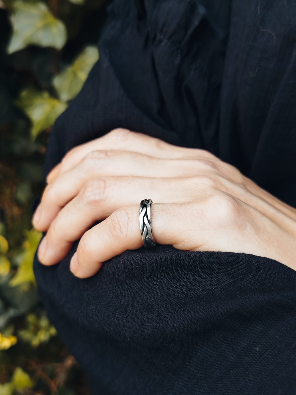 Anillo midi de plata 950. Nro 4 - Imagen 3