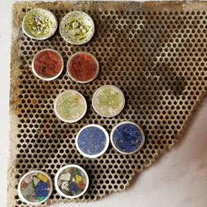 Aros de plata y piedras