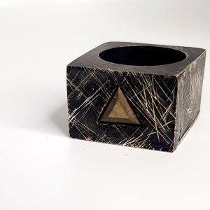 Anillo de plata y pirita